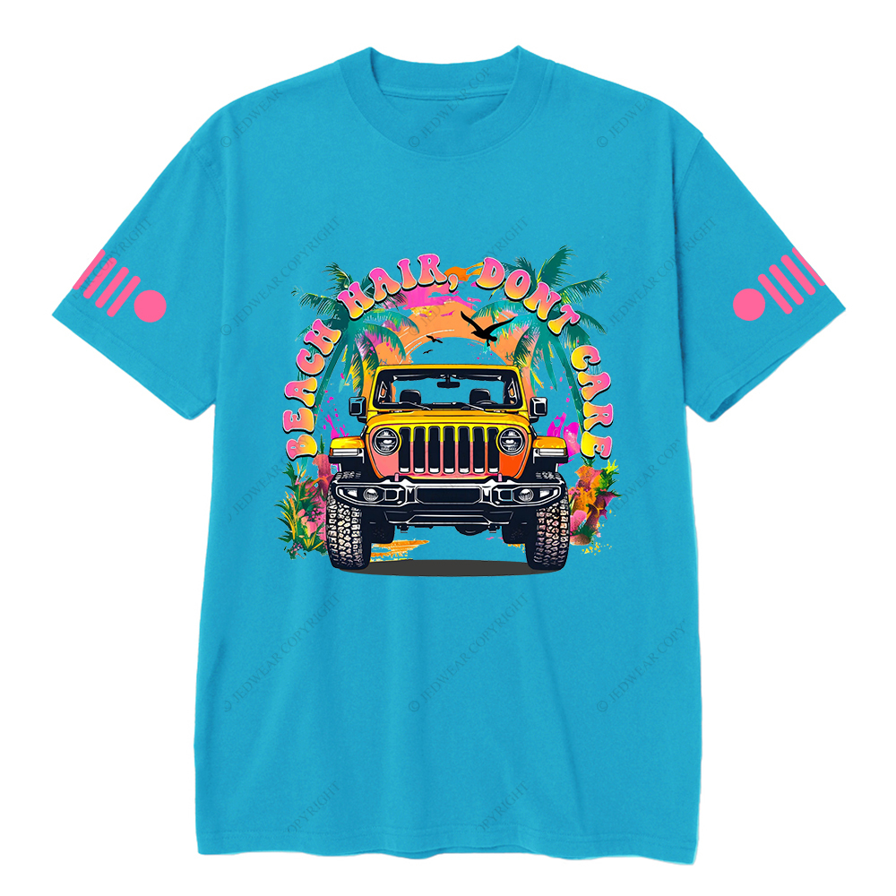 Colorful Beach Hair Don't Care T-Shirt