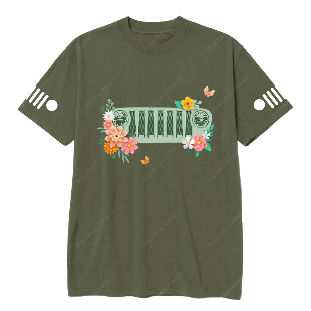 Colorful  Flower Leaves T-Shirt