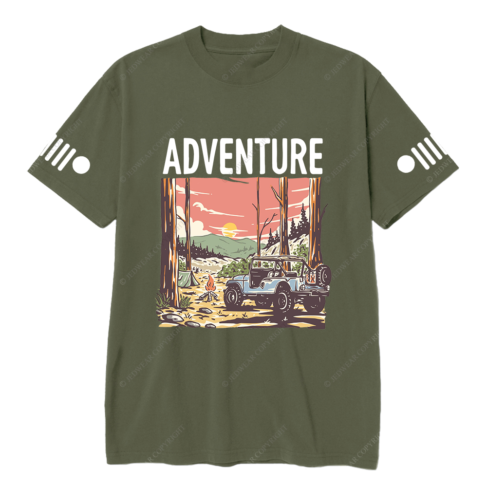 Colorful  Adventure Fire Sun Trees Jp T-Shirt