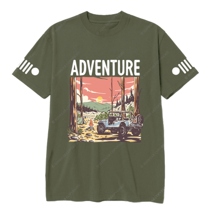 Colorful  Adventure Fire Sun Trees Jp T-Shirt