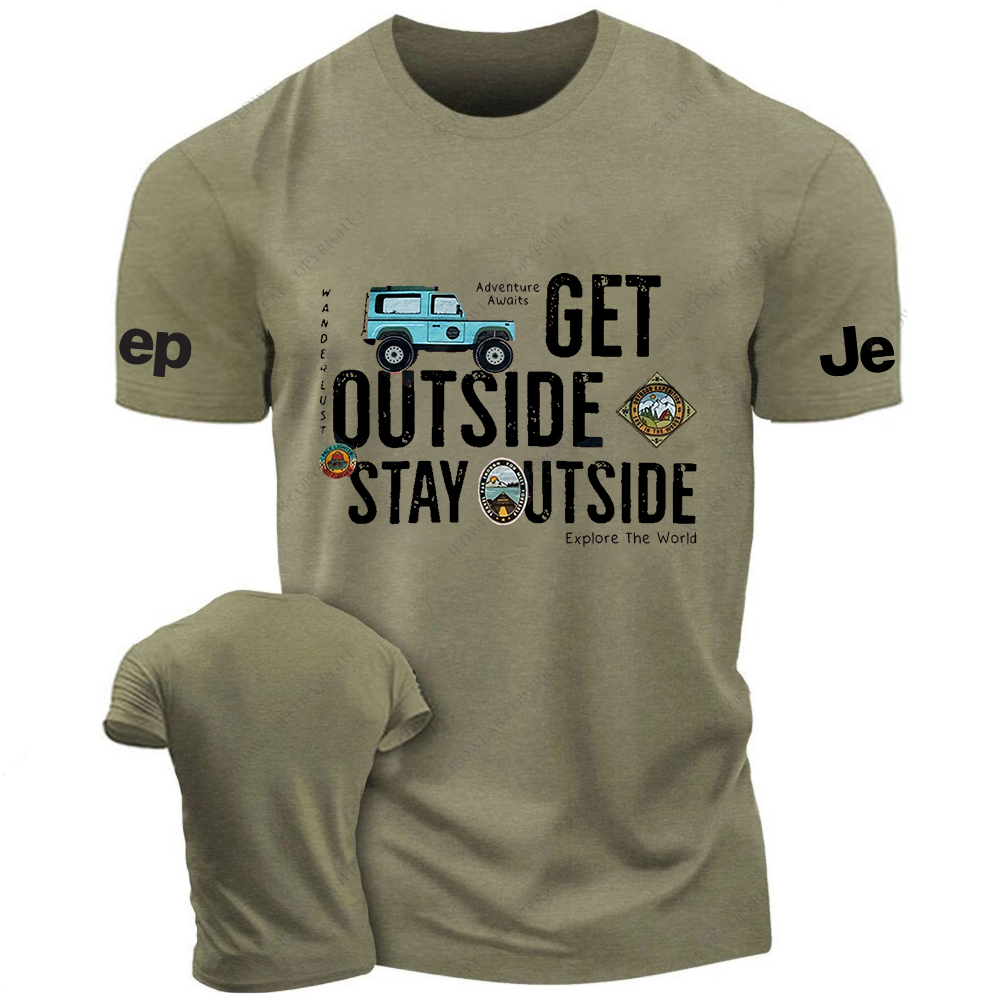 Explore The World Adventure Awaits  Get Outside Jp T-Shirt