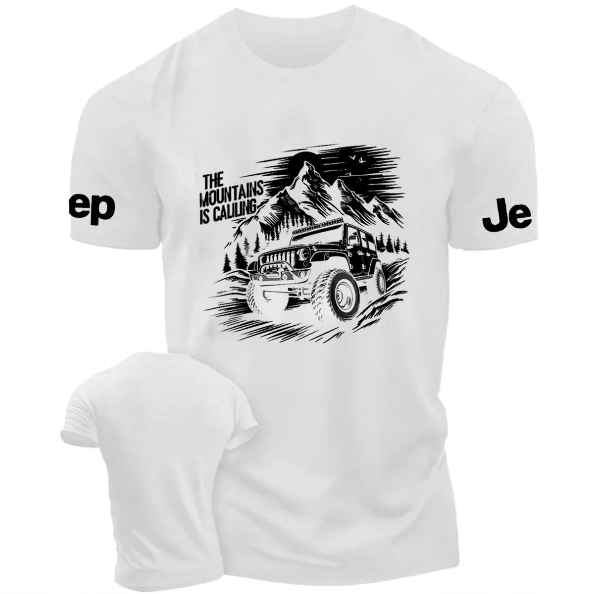 The Mountain Is Calling Car Design T-Shirt
