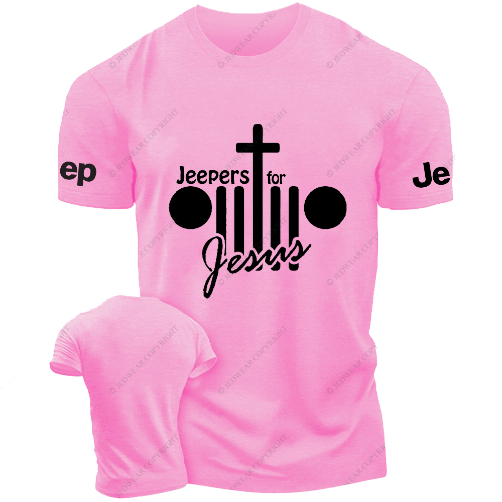Jeepers For Jesus Religion Christianity Cross Jp T-Shirt