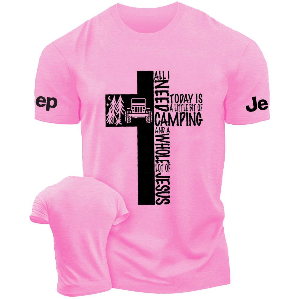 Religion Jesus Cross All Need Camping Jp T-Shirt