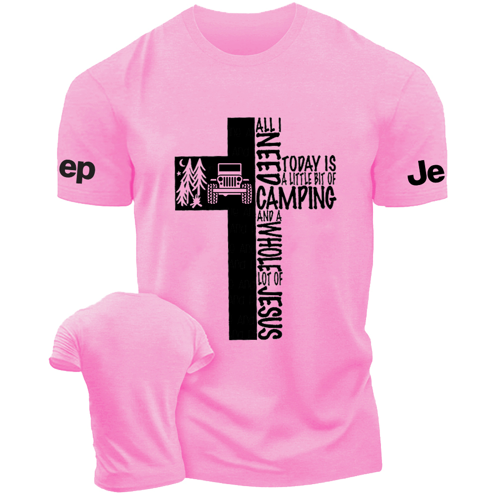 Religion Jesus Cross All Need Camping Jp T-Shirt