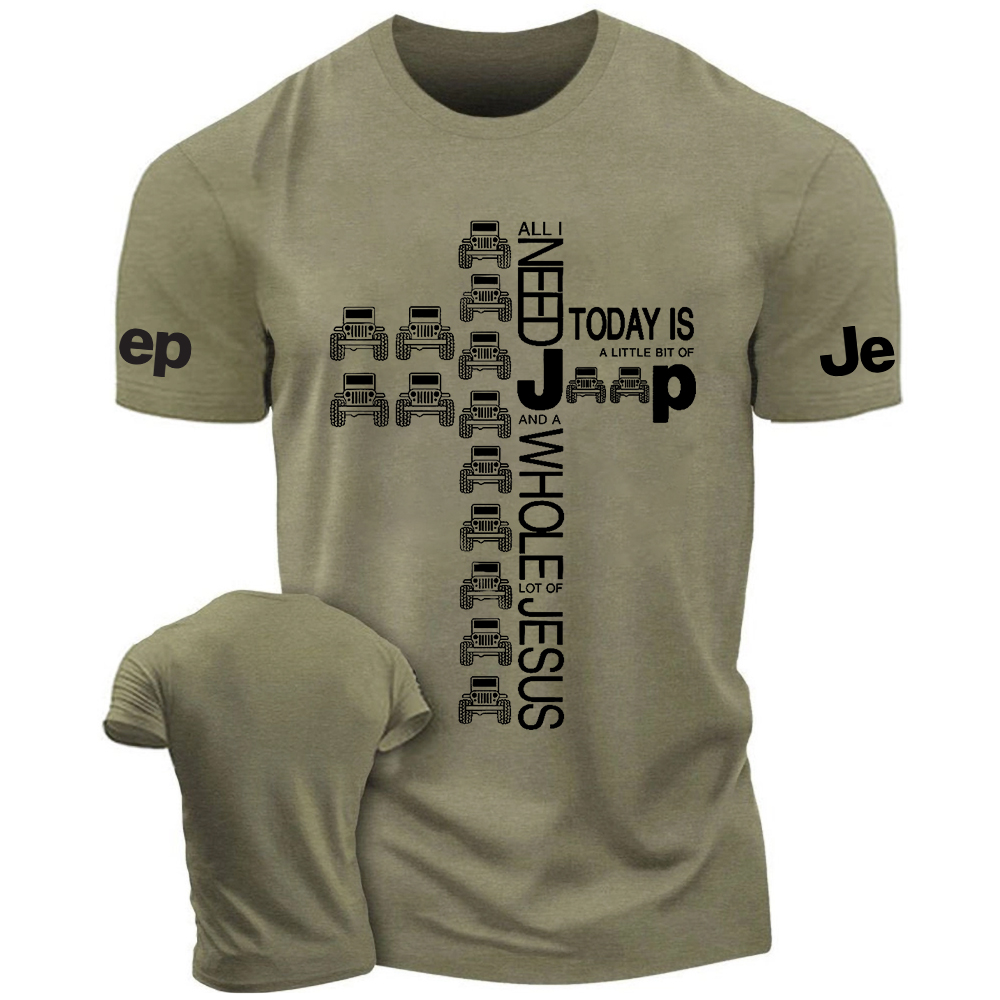 Religion Cross All I Need Jp And A Whole Lot Of Jesus Jp T-Shirt