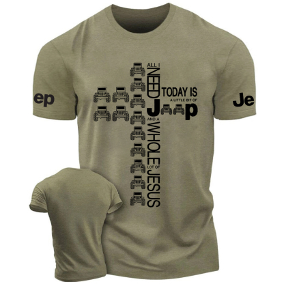 Religion Cross All I Need Jp And A Whole Lot Of Jesus Jp T-Shirt