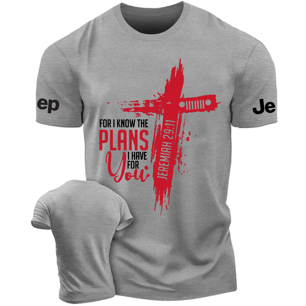 Religion Cross Jesus For I Know The Plans I Have For You Jeremiah 29:11 Jp T-Shirt