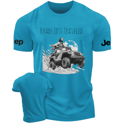 Religion Cross Jesus Roads Less Traveled Jp T-Shirt