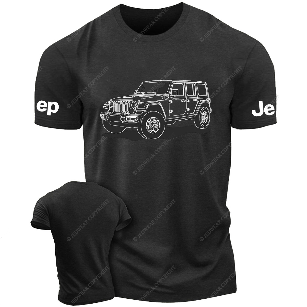 Jp Wrangler Line Art Hand-Drawn Jp T-Shirt