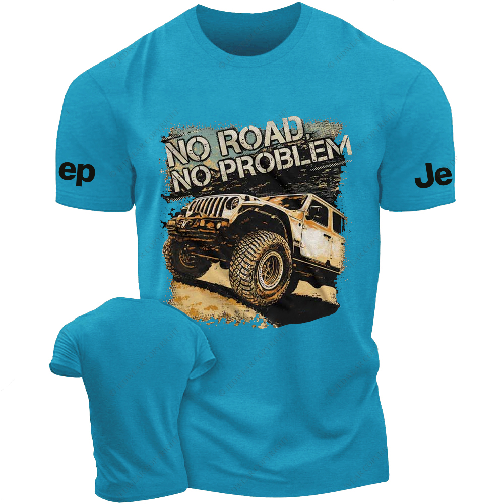 NO Road No Problem Off-Road Vehicle Driving On The Road Jp T-Shirt