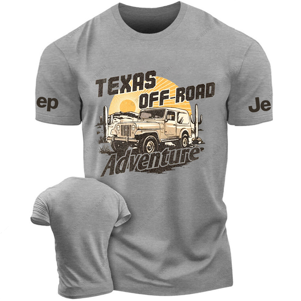 Texas Off-Road Adventure Sun Cactus Mountains Jp T-Shirt