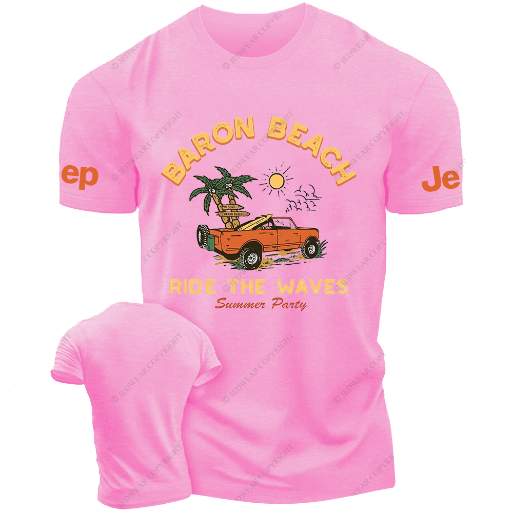Baron Beach Ride The Waves Summer Party Jp T-Shirt