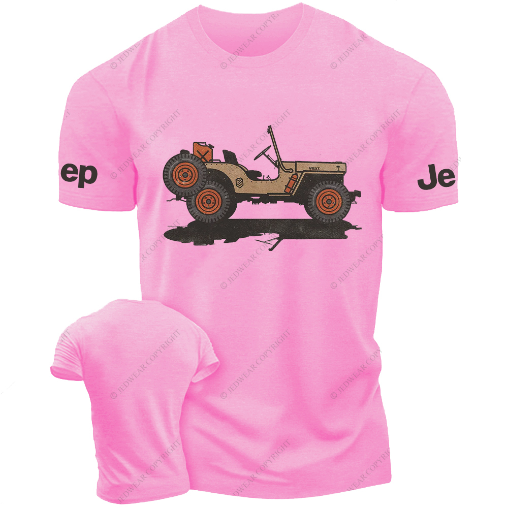 Orange Vintage Dump Truck Willys Jp T-Shirt