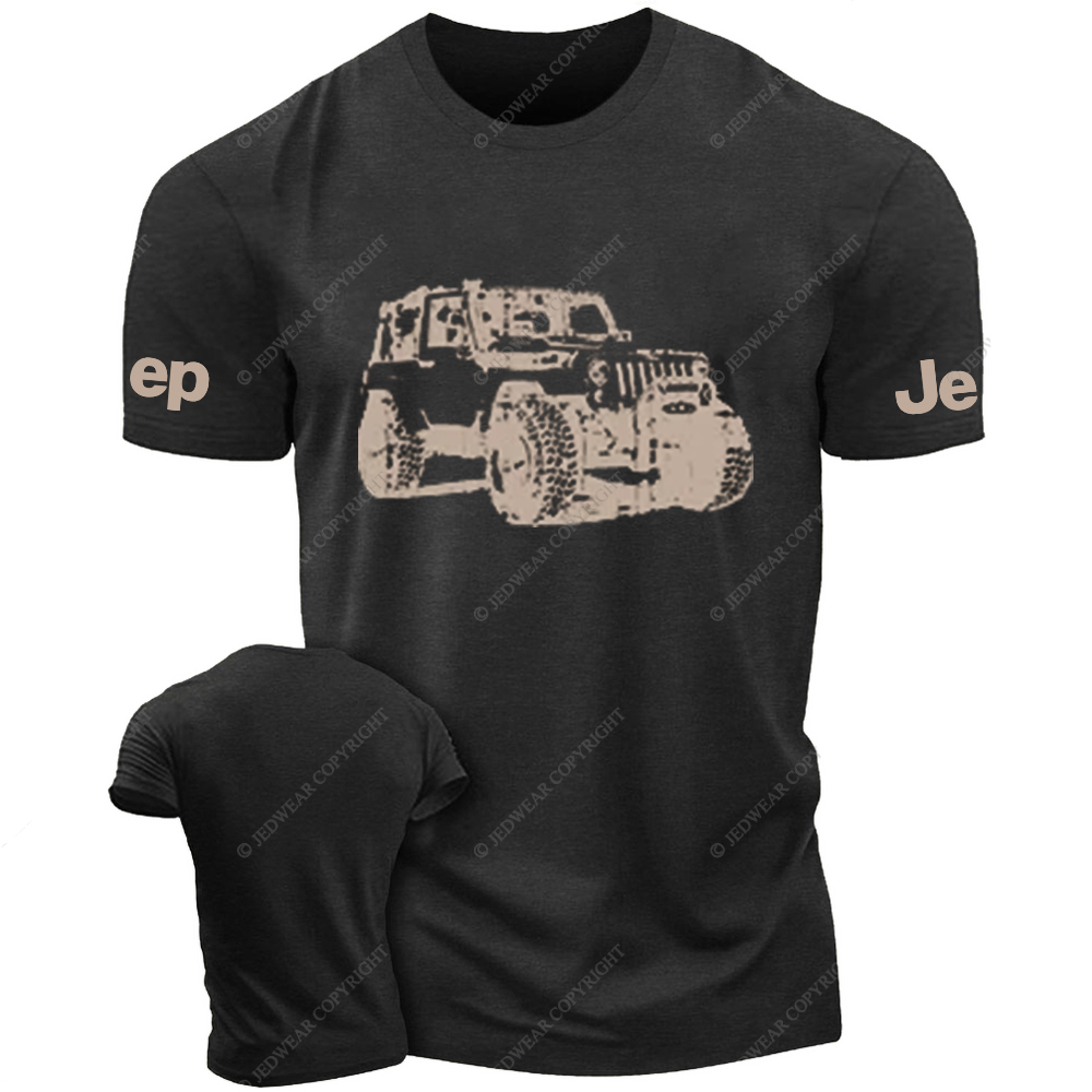Hand-Painted Four-Wheeled Vehicle Jp T-Shirt