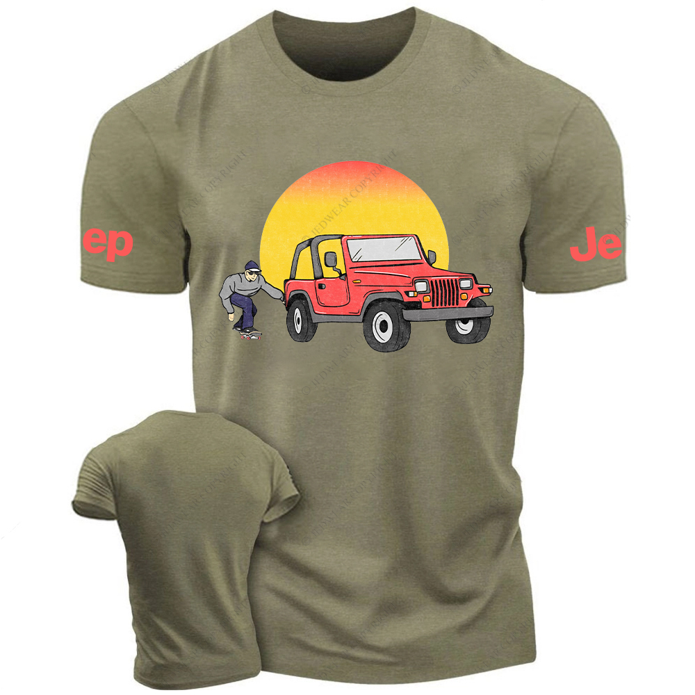 Cartoon Funny A Man On A Skateboard  Sun Jp T-Shirt
