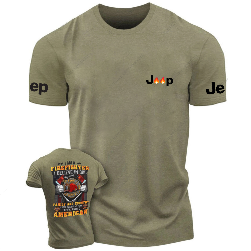 I Am A Firefighter I Believe In God Family And Country Jp T-Shirt