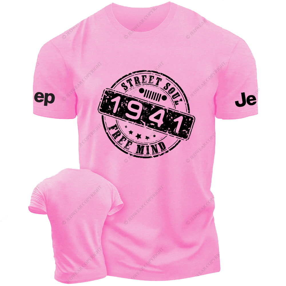 Street Soul Free Mind Created Time Since 1941 Vintage Style Jp T-Shirt