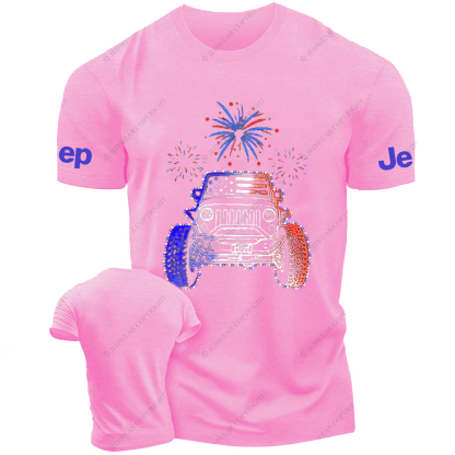 American Flag Fireworks Jp T-Shirt
