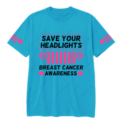 Save your Headlights Breast Cancer Awareness Jp T-Shirt