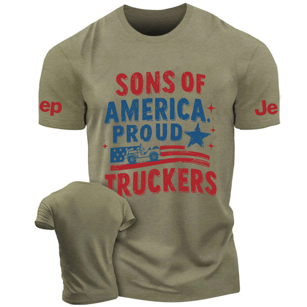 Sons Of America Proud Truckers Jp T-Shirt