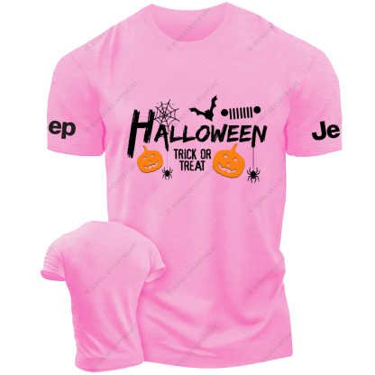 Pumpkin Halloween Bat Spider Web Jp T-Shirt