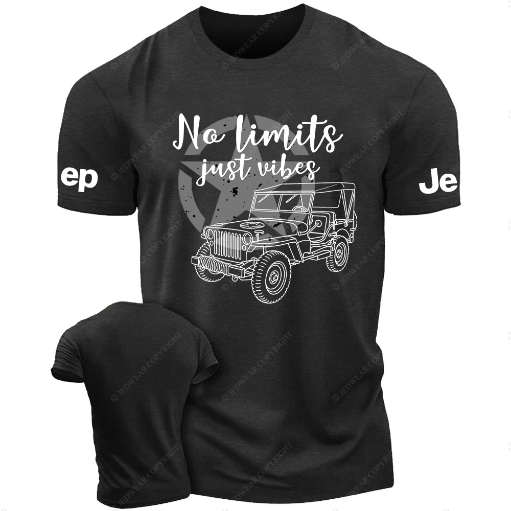 Military Star And No Limits Just Vibes JP T-Shirt