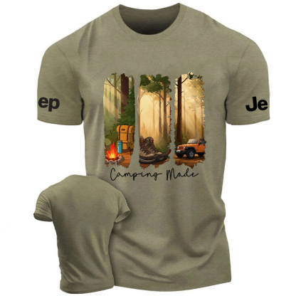 Camping In The Forest Outdoor Bonfire Jp T-shirt
