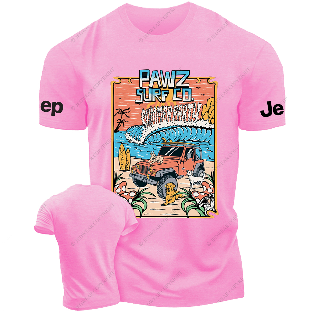 Pet Dog Pawz Surf Jp T-shirt