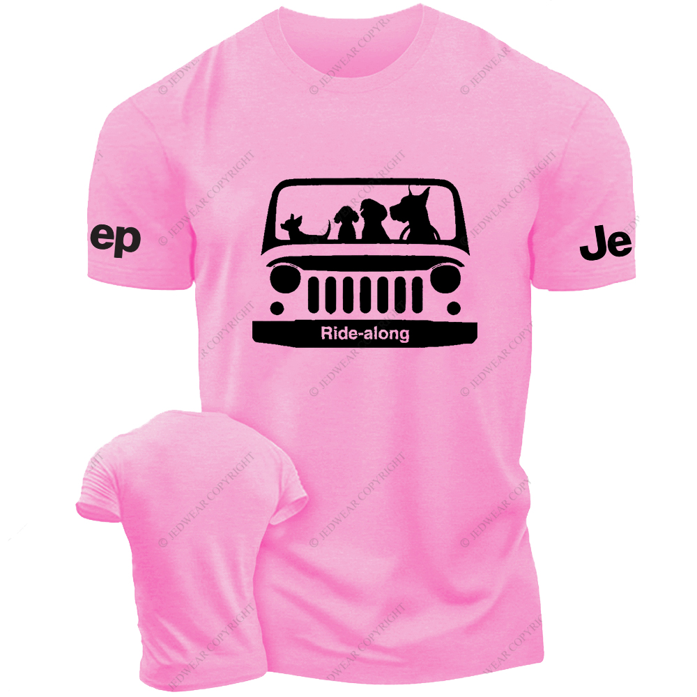 Four Dogs Ride Along Jp T-Shirt