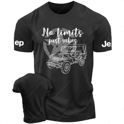 Military Star And No Limits Just Vibes JP T-Shirt