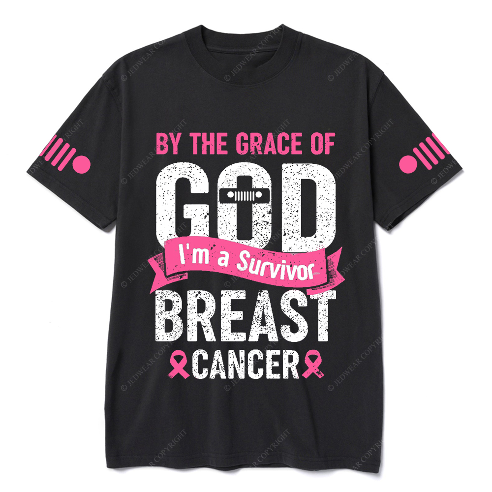 By The Grace Of I'm A Survivor Breast Cancer Jp T-shirt