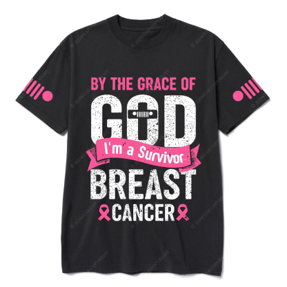 By The Grace Of I'm A Survivor Breast Cancer Jp T-shirt