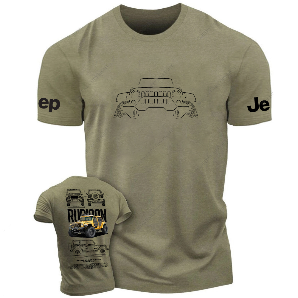 Rubicon Line Art Off-Road 4x4 Wrangler Jp T-Shirt