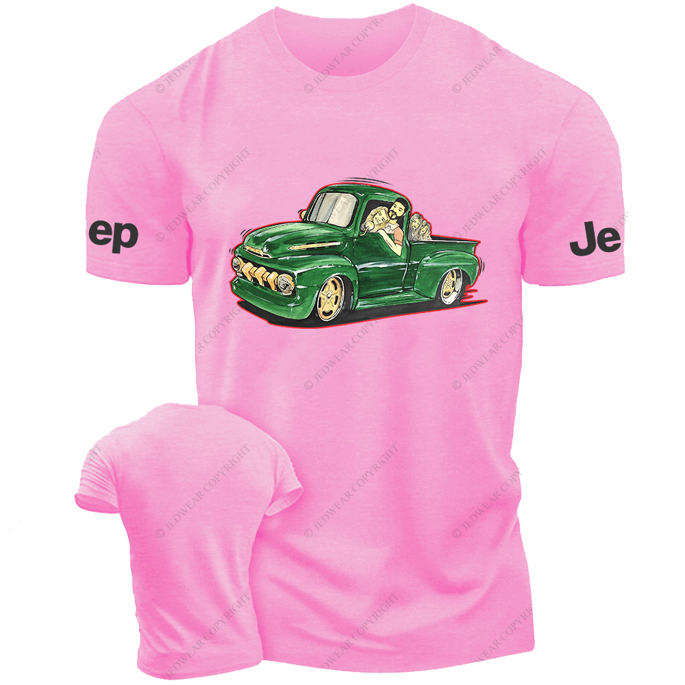 Green Four-Wheeled Off-Road Vehicle Jp T-Shirt