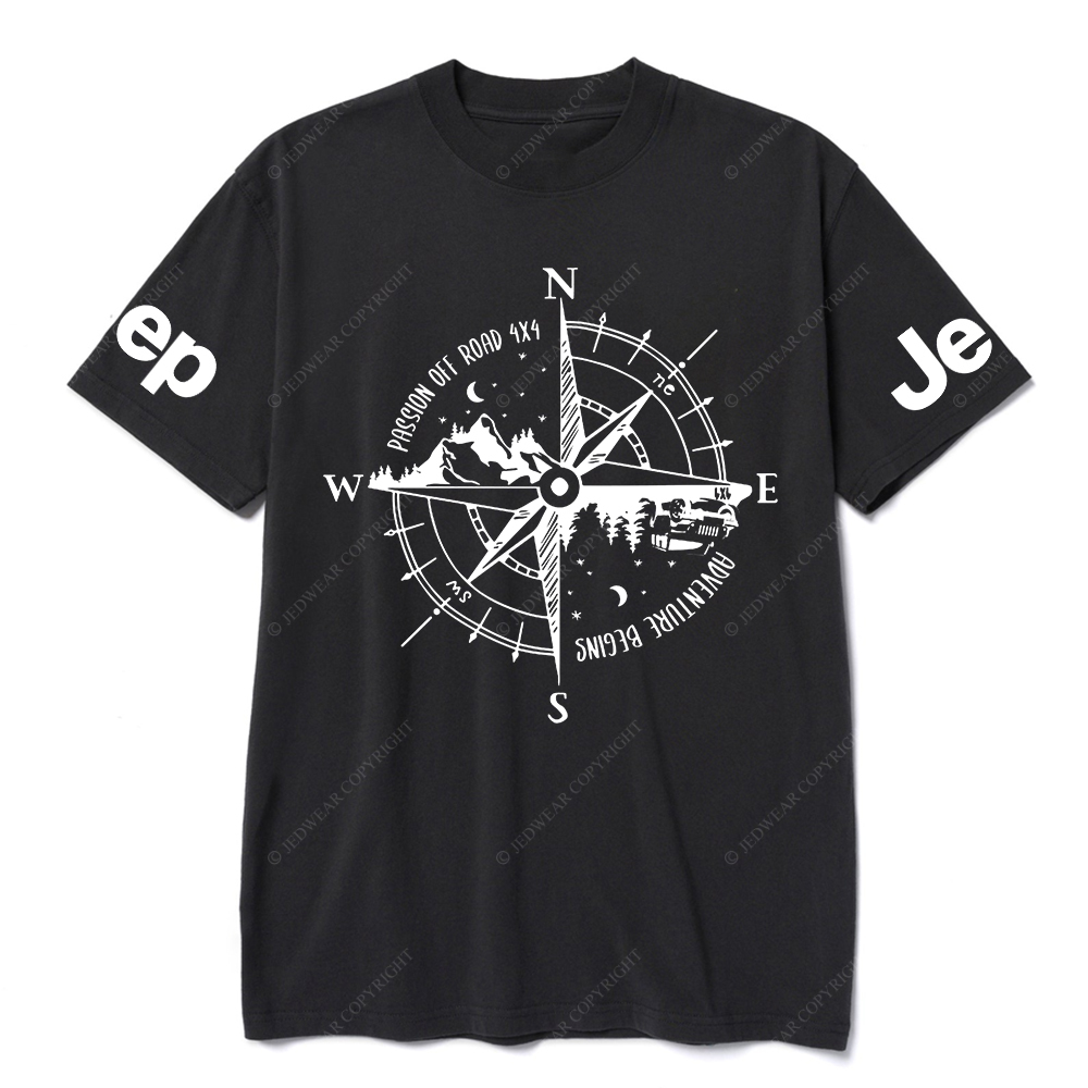 Passon Off Road Adventure Begins Compass JP T-Shirt
