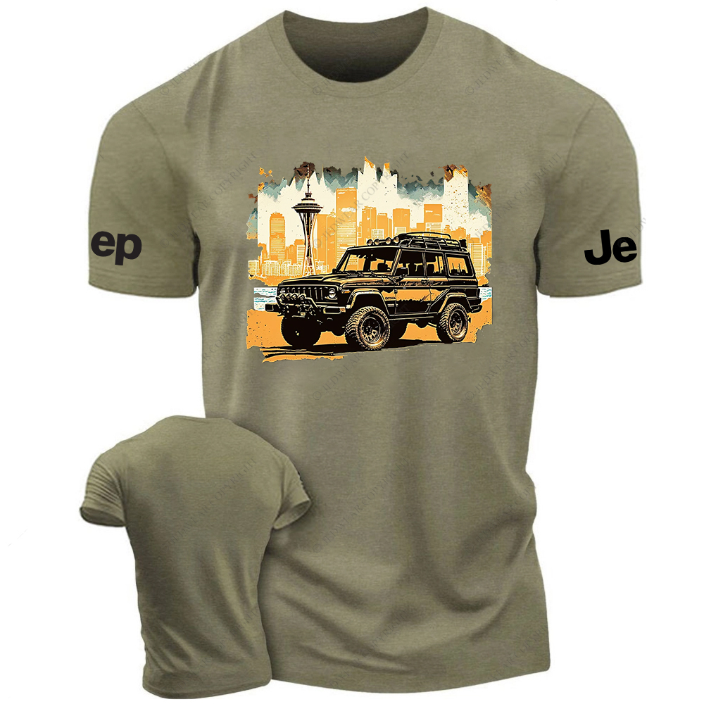 Seattle Wagoneer Off-Road Vintage Old Vehicle Jp T-Shirt