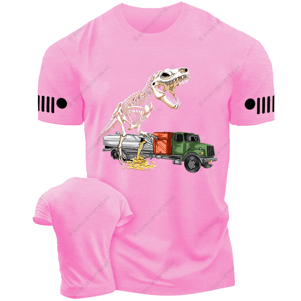Dinosaur Bone Frame Destruction Truck Jp T-Shirt