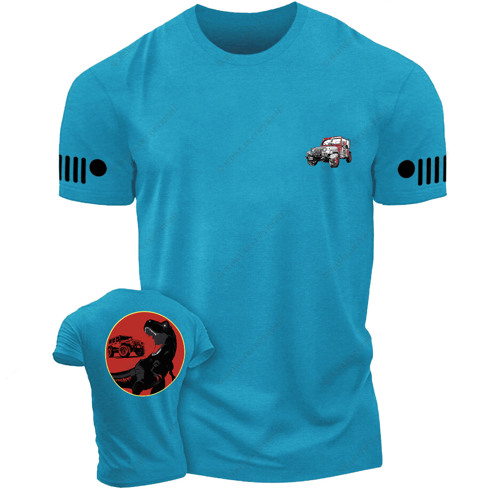 Red Dinosaur Front And Rear Design Jp T-shirt