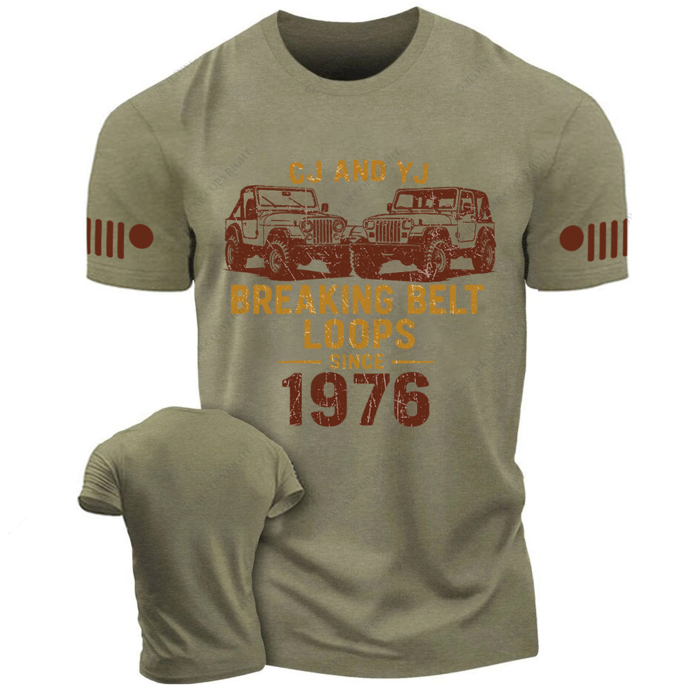 CJ And YJ Breaking Belt Loops Since 1976 Jp T-shirt