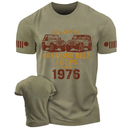CJ And YJ Breaking Belt Loops Since 1976 Jp T-shirt