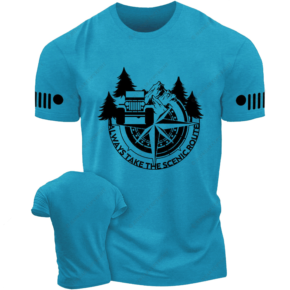 Compass Always Take The Scenic Route Jp T-shirt