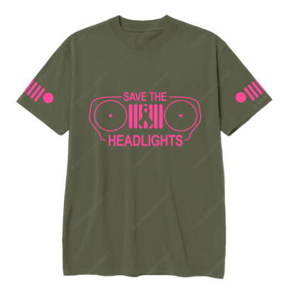 Breast Cancer Awareness Save The Headlights T-shirt