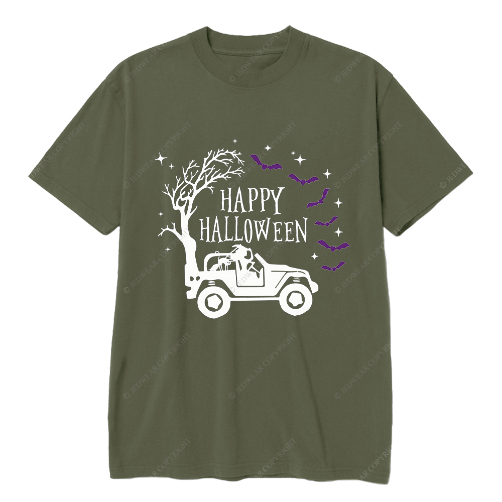 Happy Halloween Bat Trees Jp T-shirt