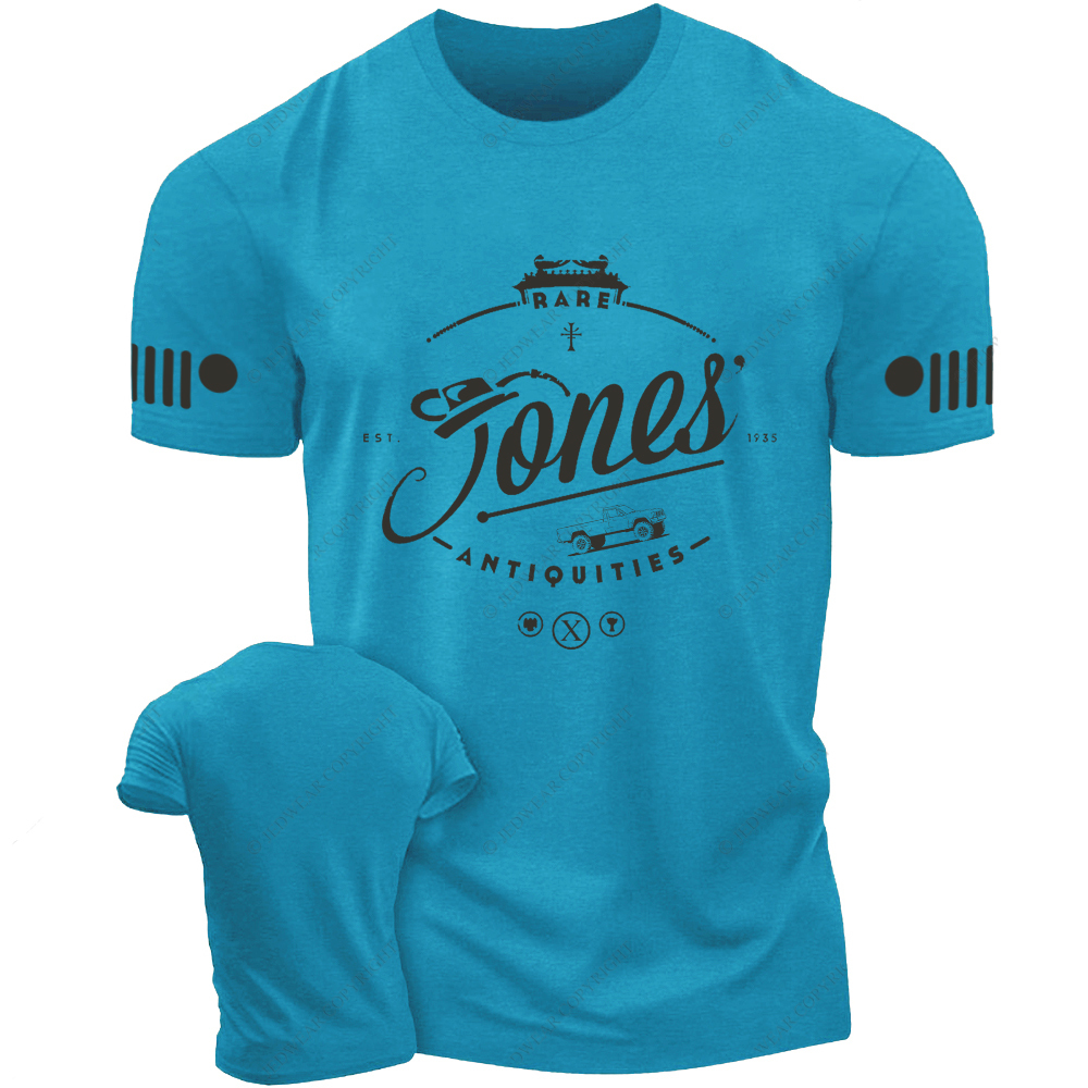 Jones Rare Antiquities Est 1935 Jp T-shirt