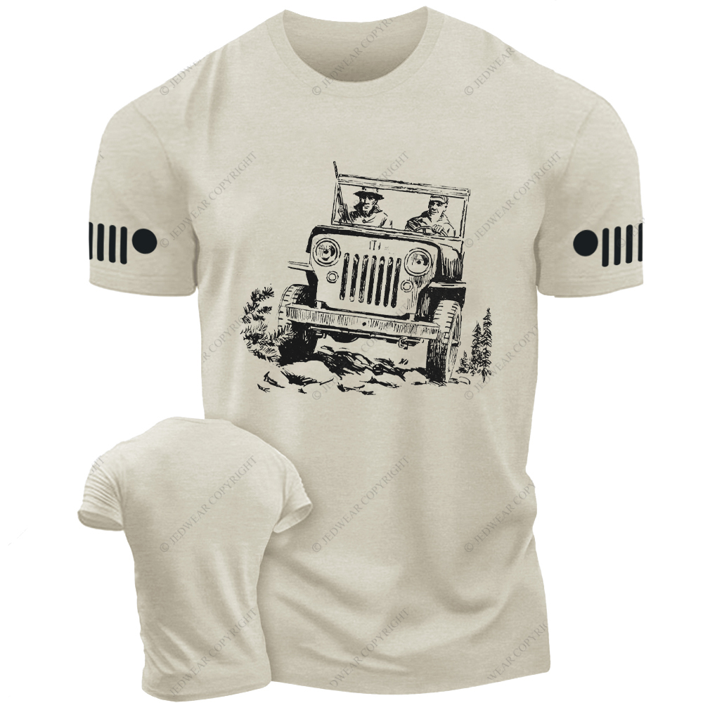 Soldiers Driving A Car Jp T-Shirt