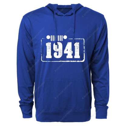 Created Times 1941 Jp Oversized Lightweight Hoodie