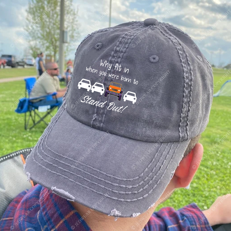Why Fit In When You Were Born To Stand Out Jp Baseball Cap