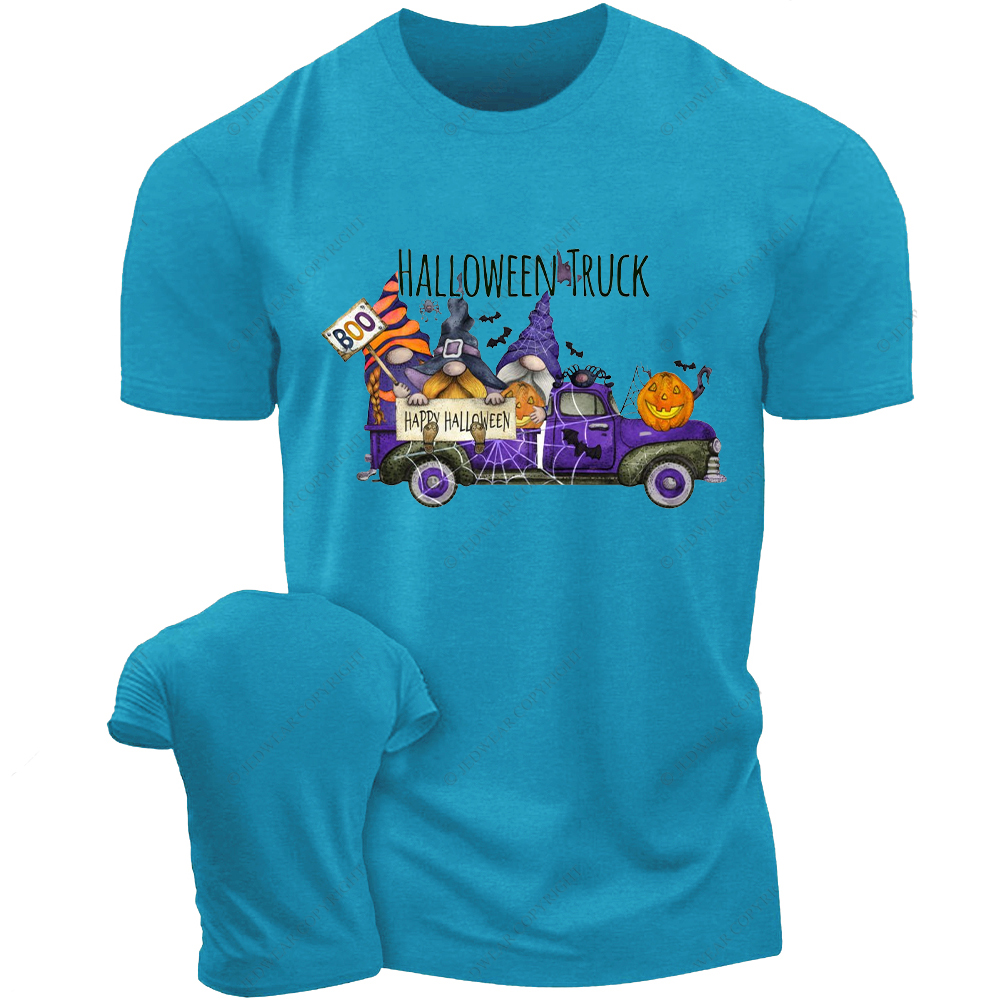 Pumpkin  Halloween Gnome Truck Jp T-Shirt