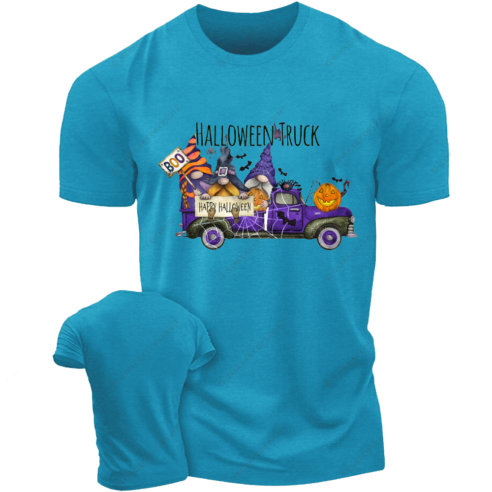Pumpkin  Halloween Gnome Truck Jp T-Shirt